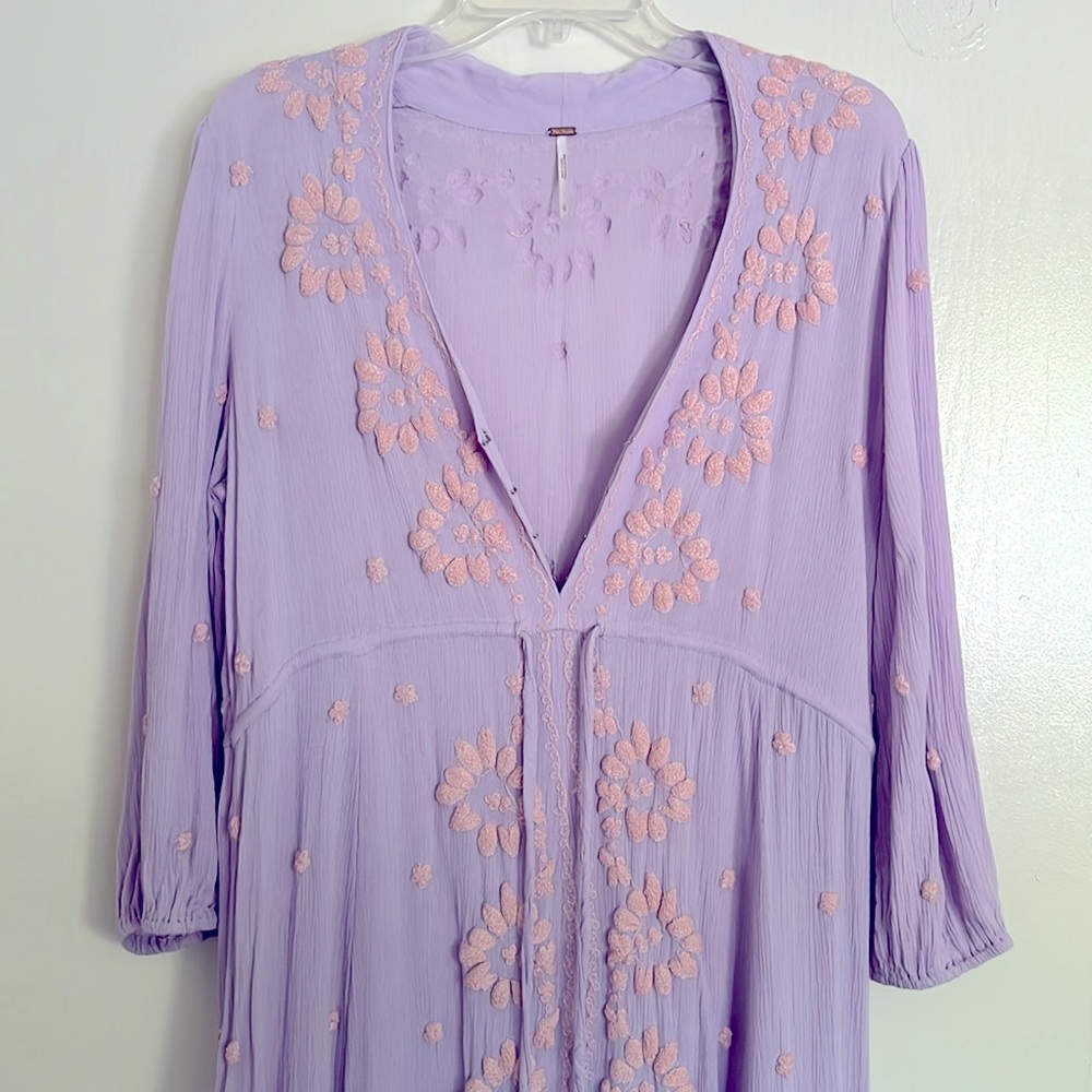 Embroidered Fable Midi Dress